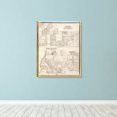 Toile Partie nord-est d'Indianapolis (Insitu (Plancher de Bois))