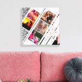 Toile Parties scintillant d'or rose moderne pour votre m (Insitu(Salon))