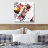 Toile Parties scintillant d'or rose moderne pour votre m (Insitu(Chambre))