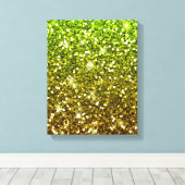 Toile Parties scintillant en or vert clair chatoyantes (Insitu (Plancher de Bois))