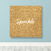 Toile Parties scintillant Gold Glam Faux (Insitu (Plancher de Bois))