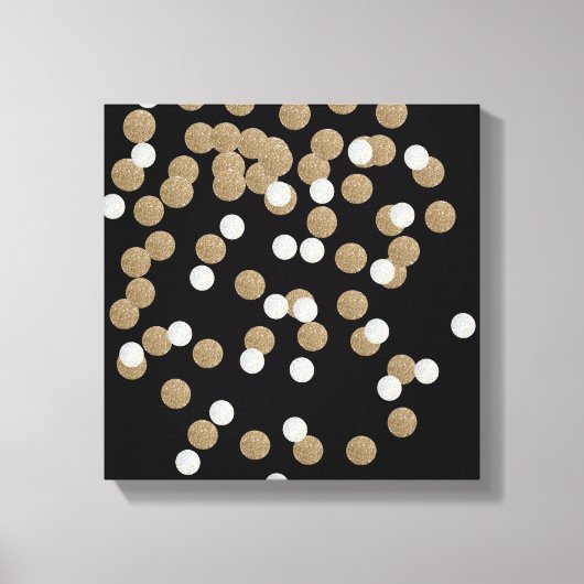 Toile parties scintillant minimaliste Champagne noir con (Recto)