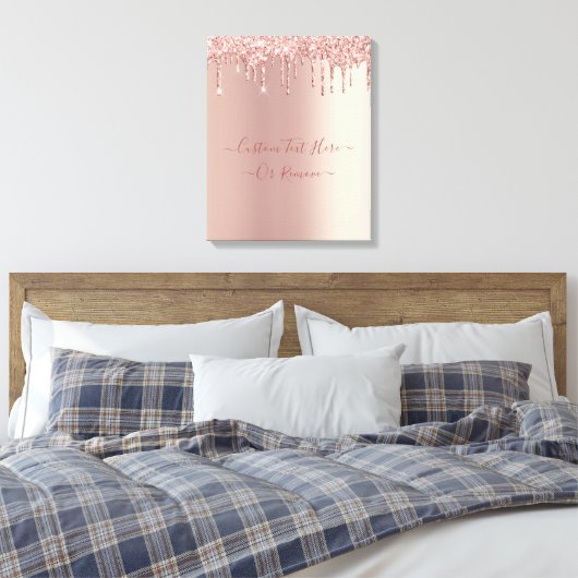 Toile Parties scintillant rose Gold Blush - Dispositifs (Insitu(Chambre))
