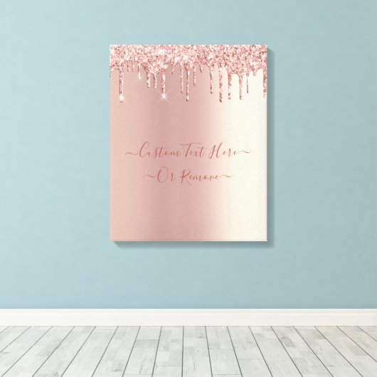 Toile Parties scintillant rose Gold Blush - Dispositifs (Insitu (Plancher de Bois))