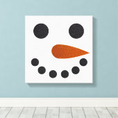 Toile Parties scintillant Snowman Winter Canvas Art Noël (Insitu (Plancher de Bois))