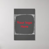 Toile Parties scintillant verte simple ajouter votre num (Recto)