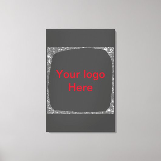 Toile Parties scintillant verte simple ajouter votre num (Recto)