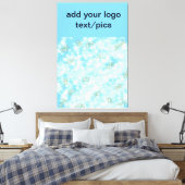 Toile Parties scintillant verte simple ajouter votre num (Insitu(Chambre))