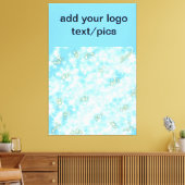 Toile Parties scintillant verte simple ajouter votre num (Insitu(Salon))