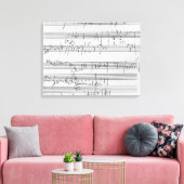 Toile Partition musicale manuscrite (Insitu(Salon))