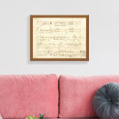 Toile Partition sur parchemin manuscrite en encre (Insitu(Salon))