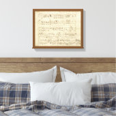 Toile Partition sur parchemin manuscrite en encre (Insitu(Chambre))