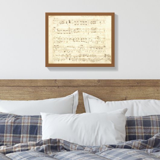 Toile Partition sur parchemin manuscrite en encre (Insitu(Chambre))