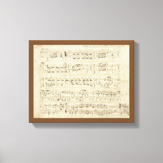Toile Partition sur parchemin manuscrite en encre (Recto)