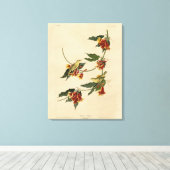 Toile Paruline à rathbone (jaune) Audubon Birds of Ameri (Insitu (Plancher de Bois))