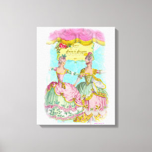 Toile Parure et colifichets portrait de la danse de peu