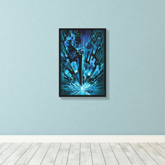 Toile Pas aujourd'hui (Insitu (Plancher de Bois))