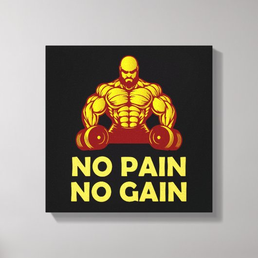 Toile pas de douleur pas de gain (Recto)
