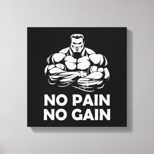 Toile Pas de douleur, pas de gain (Recto)