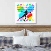 TOILE PAS DE PEUR JUSTE FAITH FIGURE SKATER (Insitu(Chambre))