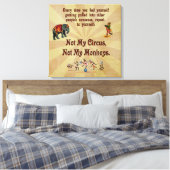 Toile Pas mon cirque, pas mes singes (Insitu(Chambre))