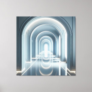 Toile Passage avec perspective lumineuse