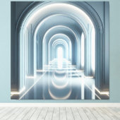 Toile Passage avec perspective lumineuse (Insitu (Plancher de Bois))