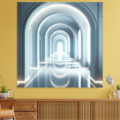 Toile Passage avec perspective lumineuse (Insitu(Salon))