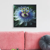 Toile Passiflore vivace Macro Radiant Violet blanc (Insitu(Salon))