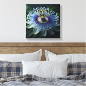 Toile Passiflore vivace Macro Radiant Violet blanc (Insitu(Chambre))