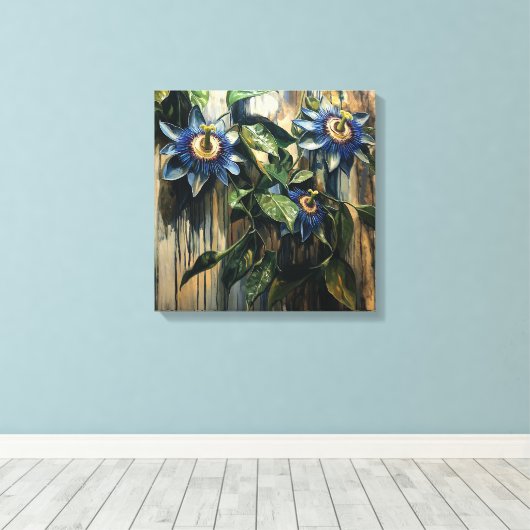 Toile passion bleue (Insitu (Plancher de Bois))