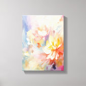 Toile Pastel Abstract Watercolor Floral (Recto)