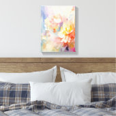 Toile Pastel Abstract Watercolor Floral (Insitu(Chambre))