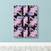 Toile Pastel Abyss Soft Geometric Abstract Art (Insitu (Plancher de Bois))