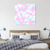 Toile Pastel Camouflage Motif d'art Abstrait (Insitu(Chambre))