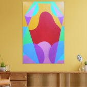 Toile Pastel Colored Abstract Canvas Print (Insitu(Salon))