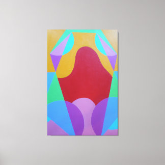 Toile Pastel Colored Abstract Canvas Print
