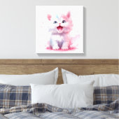 Toile Pastel Couleur Cute Kitten Canvas (Insitu(Chambre))