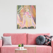 Toile Pastel Dew a laissé tomber les fleurs de cloches e (Insitu(Salon))