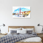 Toile Pastel Golden Gate Bridge à San Francisco (Insitu(Chambre))