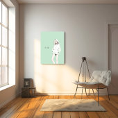 Toile Pastel Green JKのアートパネル|寿司娘 GenerativeAI