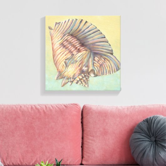 Toile Pastel Large Conch Shell (Insitu(Salon))