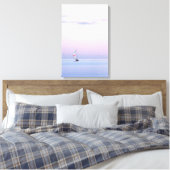 Toile Pastel seascape with a sailboat (Insitu(Chambre))