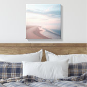 Toile Pastel Sunrise Beach Canvas, Serene Morning Ocean (Insitu(Chambre))