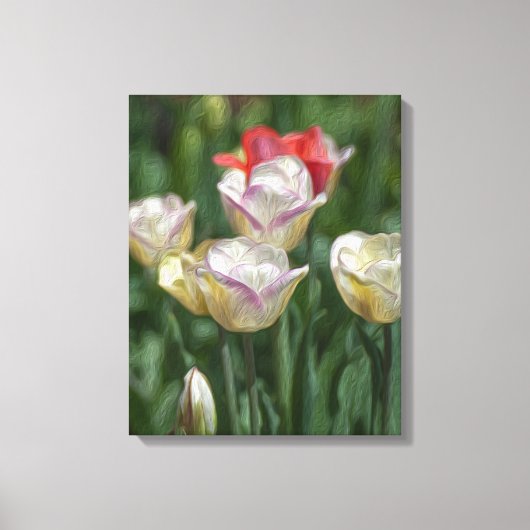 Toile Pastel Tulips (Recto)