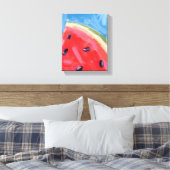 Toile Pastèque rouge | Peinture de fruits à l'aquarelle (Insitu(Chambre))