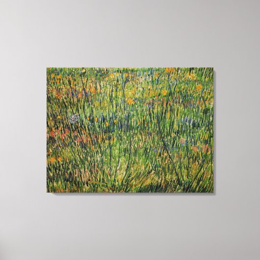 Toile Pasture en fleurs par Vincent van Gogh (Recto)