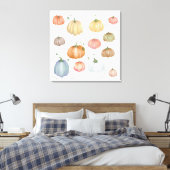 Toile Patch Citrouille couleur aquarelle (Insitu(Chambre))