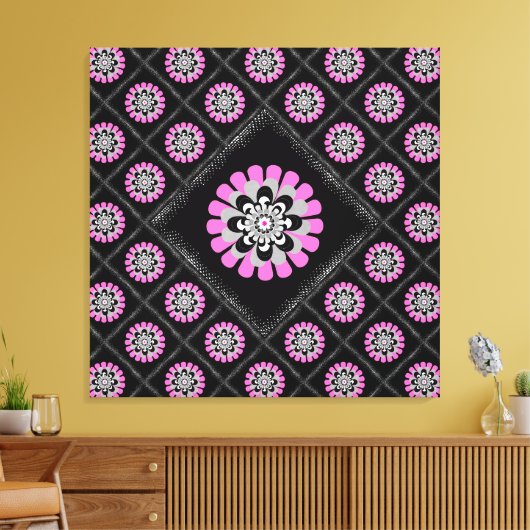 Toile Patchwork diagonale flou (Insitu(Salon))