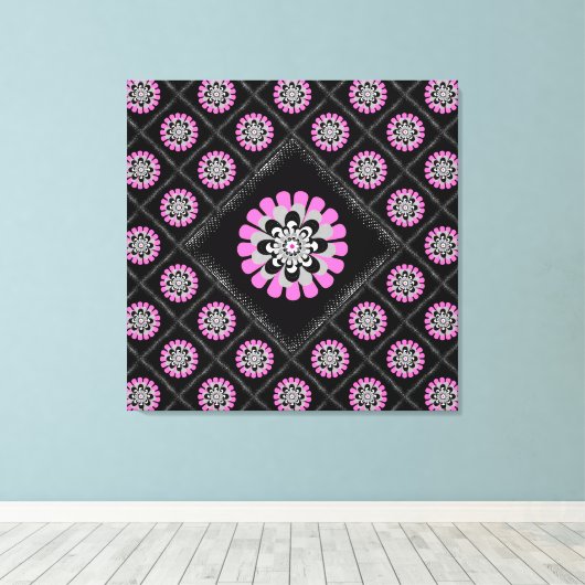 Toile Patchwork diagonale flou (Insitu (Plancher de Bois))